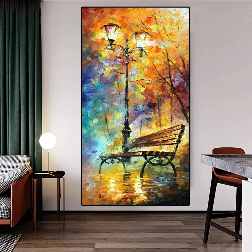 Abstract Oil Painting Iron Tower Poster Canvas Print Wall Art Picture For Living Room