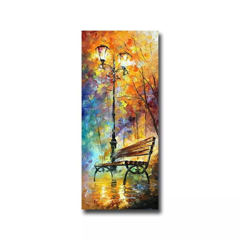 Abstract Oil Painting Iron Tower Poster Canvas Print Wall Art Picture For Living Room