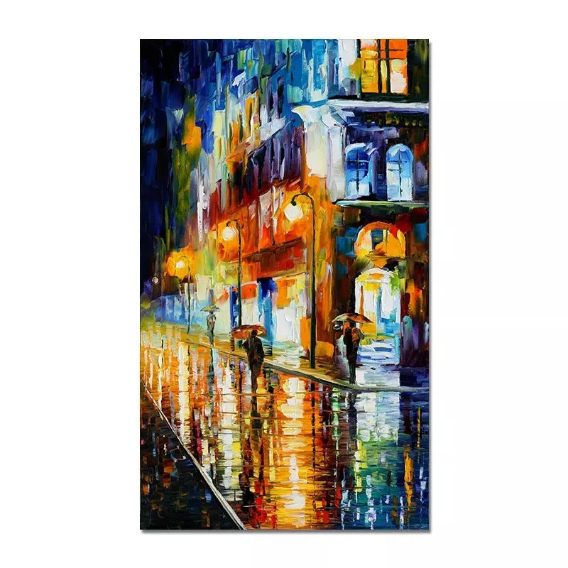 Abstract Oil Painting Iron Tower Poster Canvas Print Wall Art Picture For Living Room