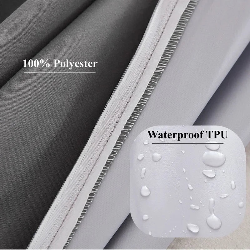 Waterproof Mattress Cover with Zipper 6-Sides All-inclusive Anti-mite Mattress Protector