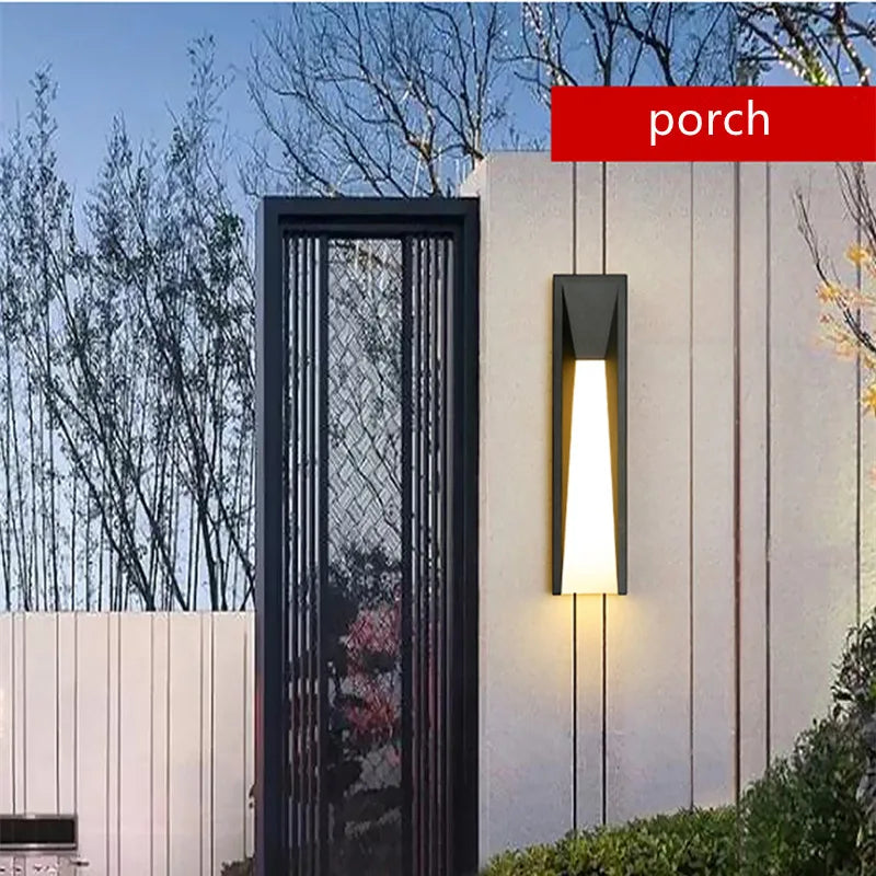 Outdoor Waterproof IP65 20W 24W 85~265V LED Wall Light Stainless Steel Acrylic Lamp