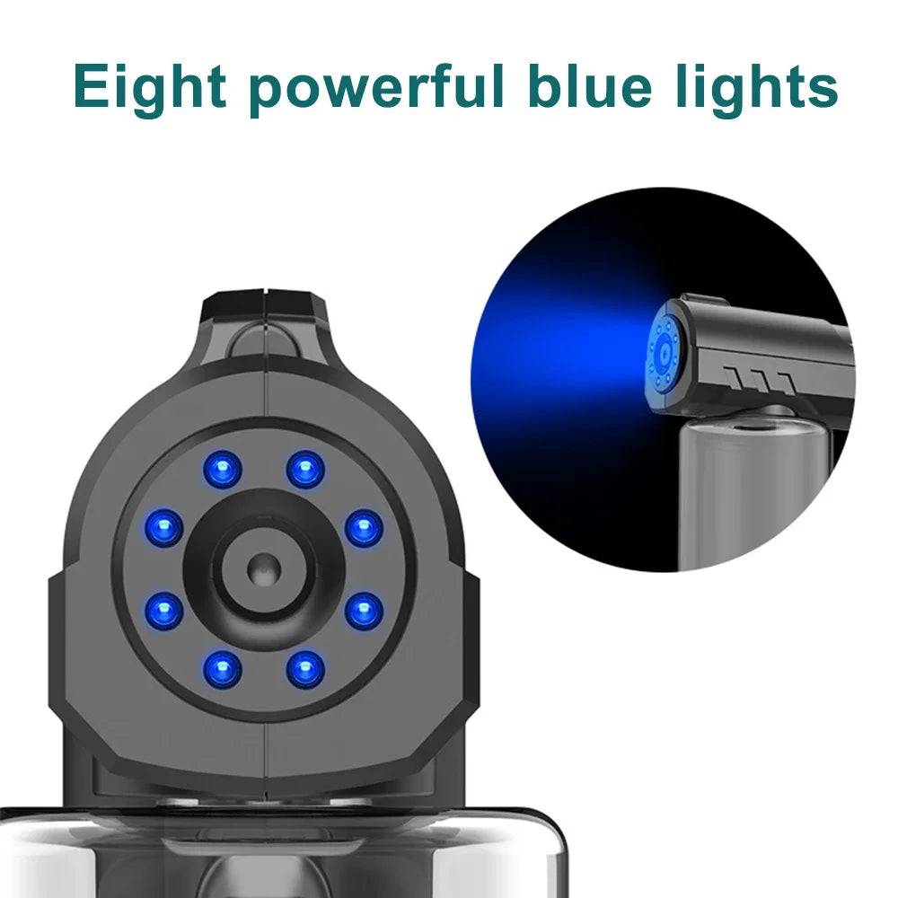 Portable Wireless Electric Sanitizer Sprayer USB Rechargeable Blue Light Disinfection