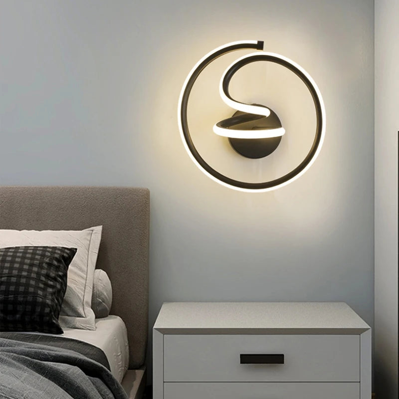 Modern Minimalist LED Wall Lamp Home Indoor Decor Wall Sconce for Living Room Bedroom