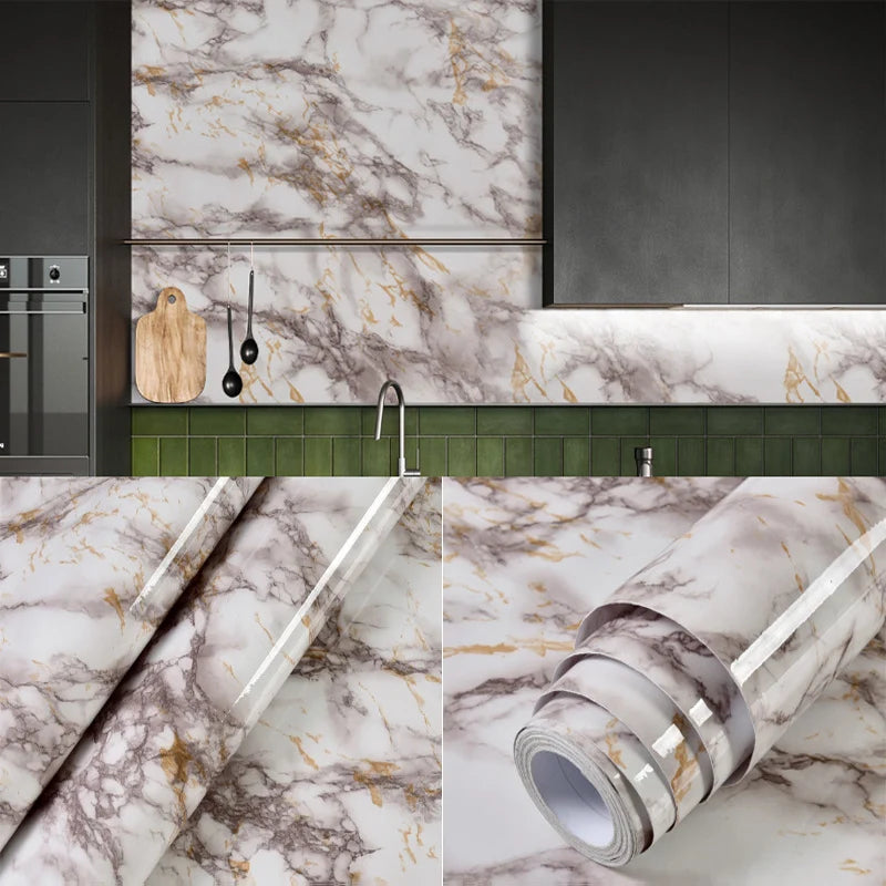 Home Decoration Marble Pattern Vinyl Wall Adhesive Wallpaper Luxury