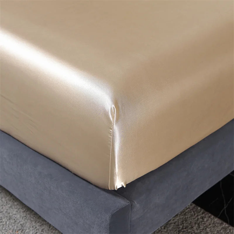 Fashionable Satin Elastic Fitted Sheet Elastic Bands For Mattress CoverSize Bed Cover Bedding