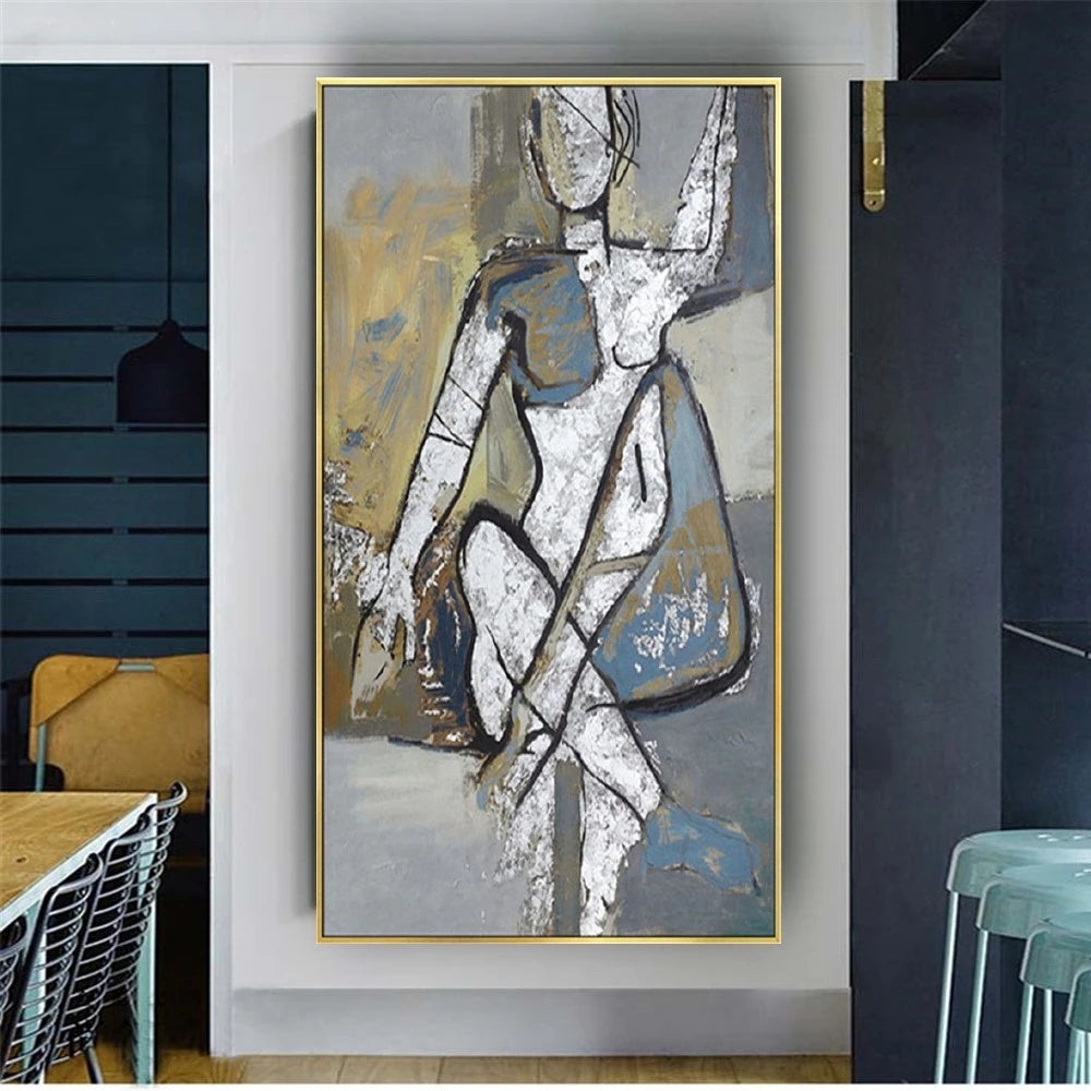 Handmade Picasso Oil Paintings Portrait Wall Art Pictures For Large Size Canvas