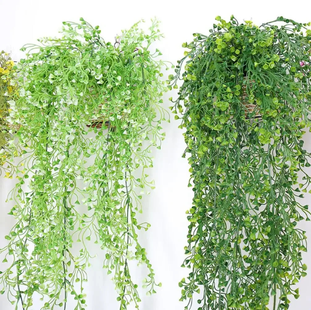 Artificial Admiralty Willow Wall Hanging Flower Vine Faux Wreath Fake Garland Leaf Ratten