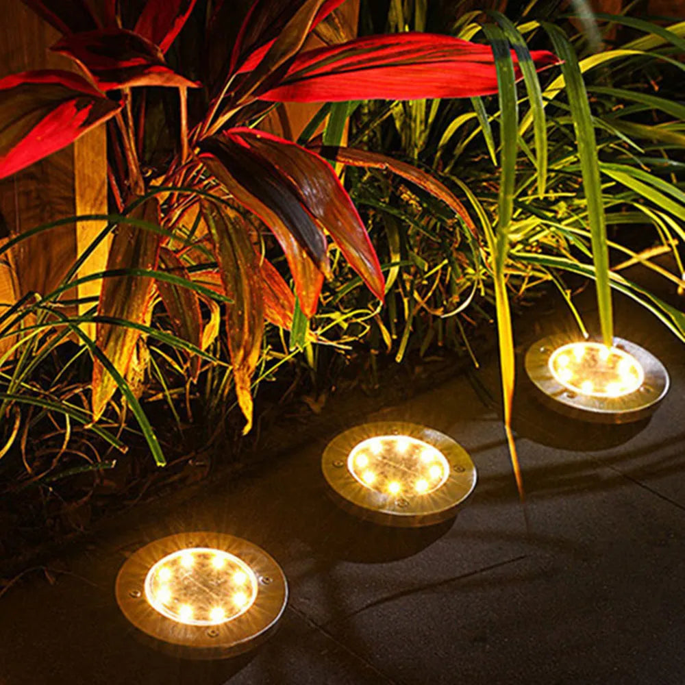 Solar Ground Outdoor Lights Garden Lamp Solar Powered Landscape Path Outdoor