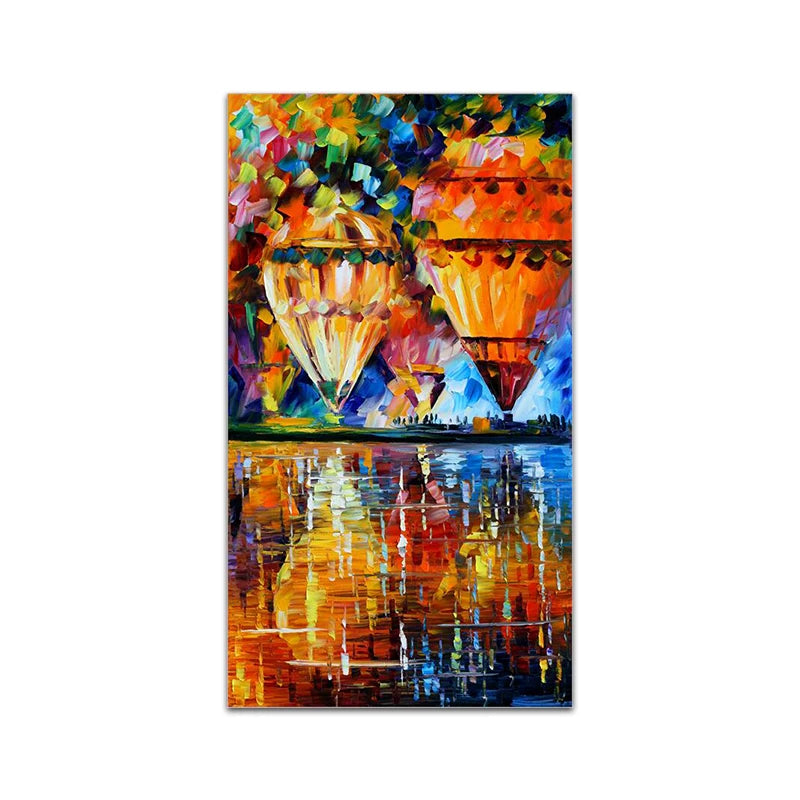 Abstract Oil Painting Iron Tower Poster Canvas Print Wall Art Picture For Living Room