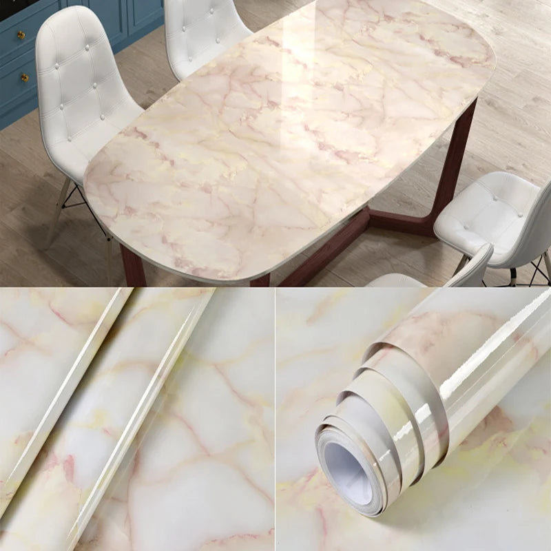 Home Decoration Marble Pattern Vinyl Wall Adhesive Wallpaper Luxury