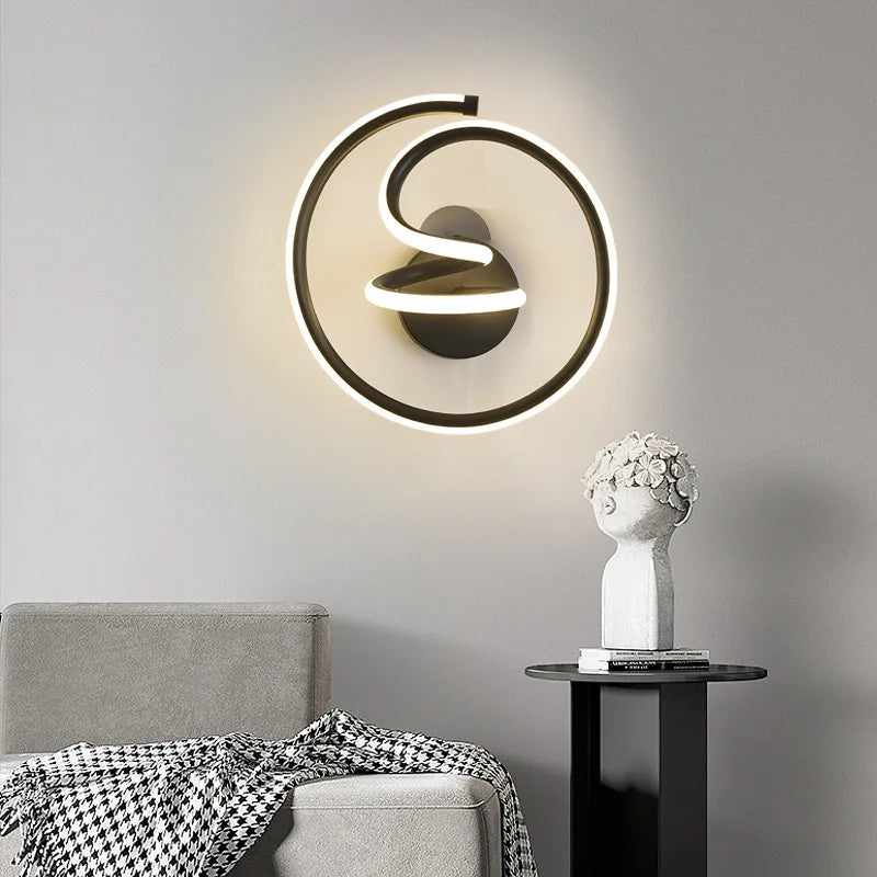 Modern Minimalist LED Wall Lamp Home Indoor Decor Wall Sconce for Living Room Bedroom