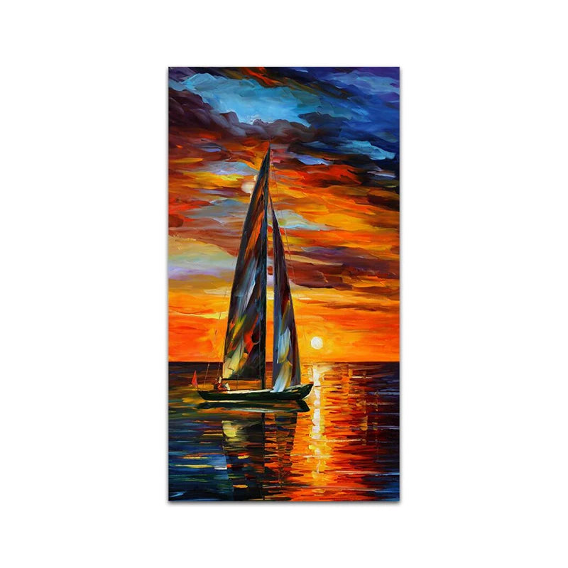 Abstract Oil Painting Iron Tower Poster Canvas Print Wall Art Picture For Living Room