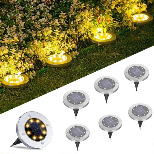 Solar Ground Outdoor Lights Garden Lamp Solar Powered Landscape Path Outdoor