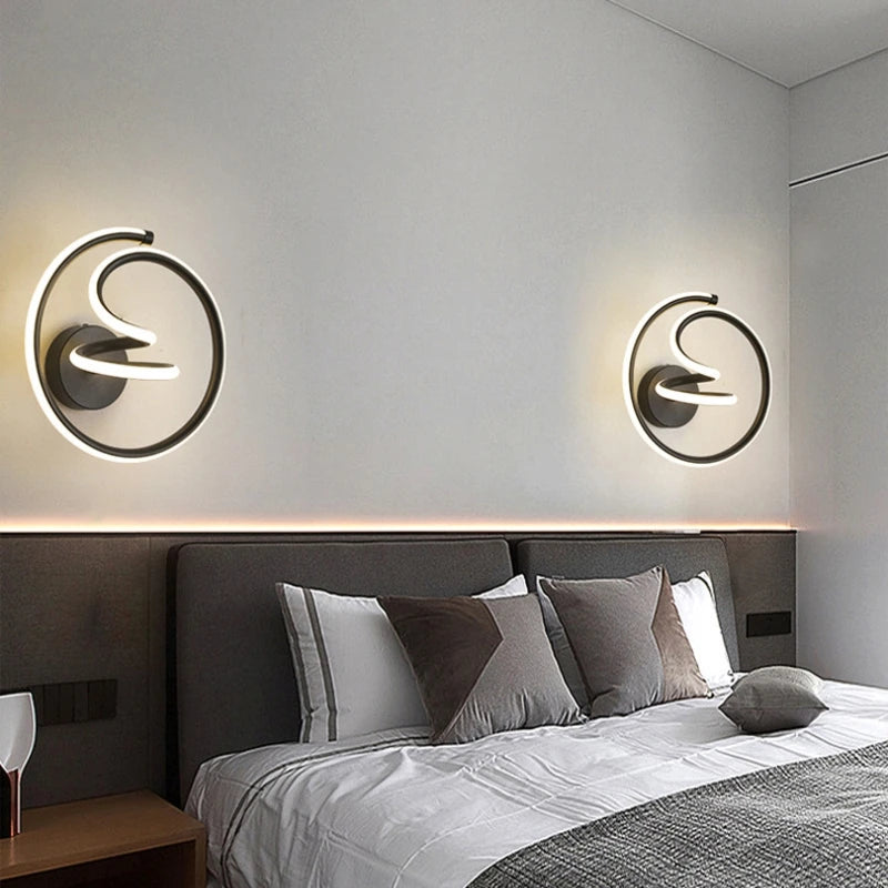 Modern Minimalist LED Wall Lamp Home Indoor Decor Wall Sconce for Living Room Bedroom