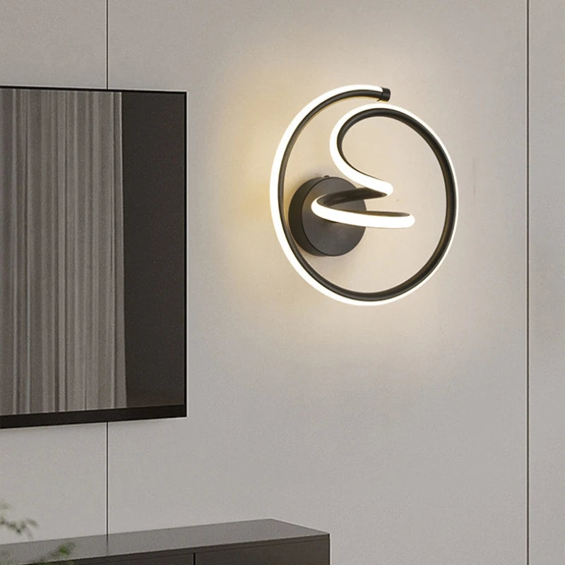 Modern Minimalist LED Wall Lamp Home Indoor Decor Wall Sconce for Living Room Bedroom