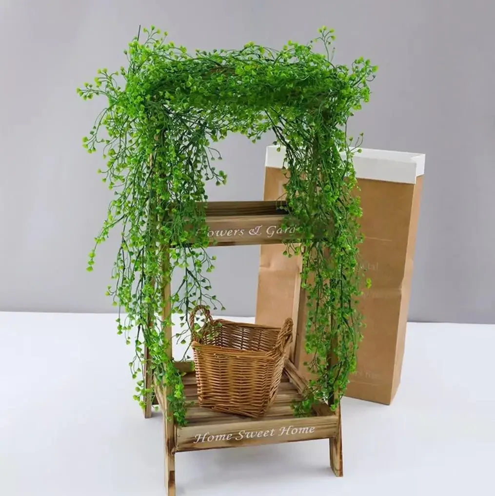 Artificial Admiralty Willow Wall Hanging Flower Vine Faux Wreath Fake Garland Leaf Ratten